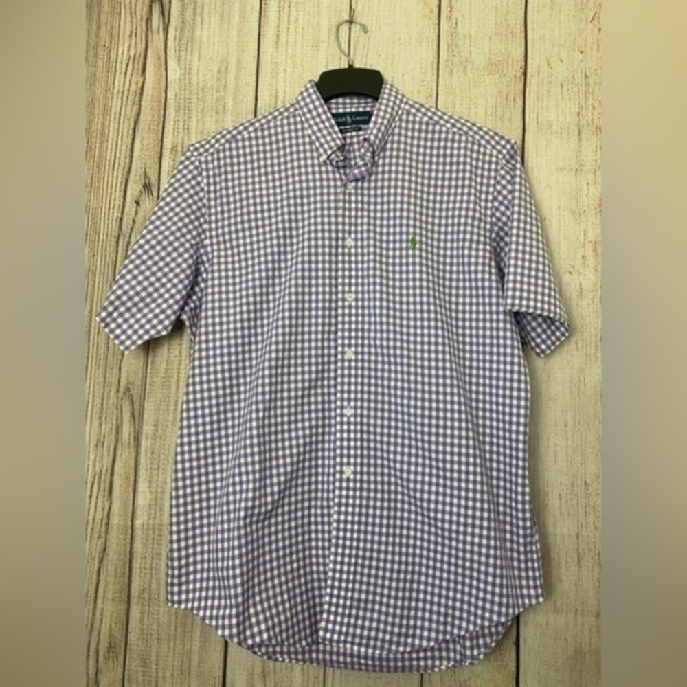 Vintage Ralph Lauren Mens Classic Fit Short Sleeve shirt size Large